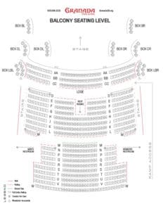 Granada Theatre Seating Chart | Granada Theatre